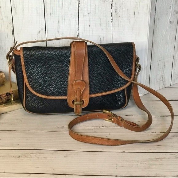 Dooney & Bourke Vintage Navy AWL Equestrian Bag - Picture 6 of 15